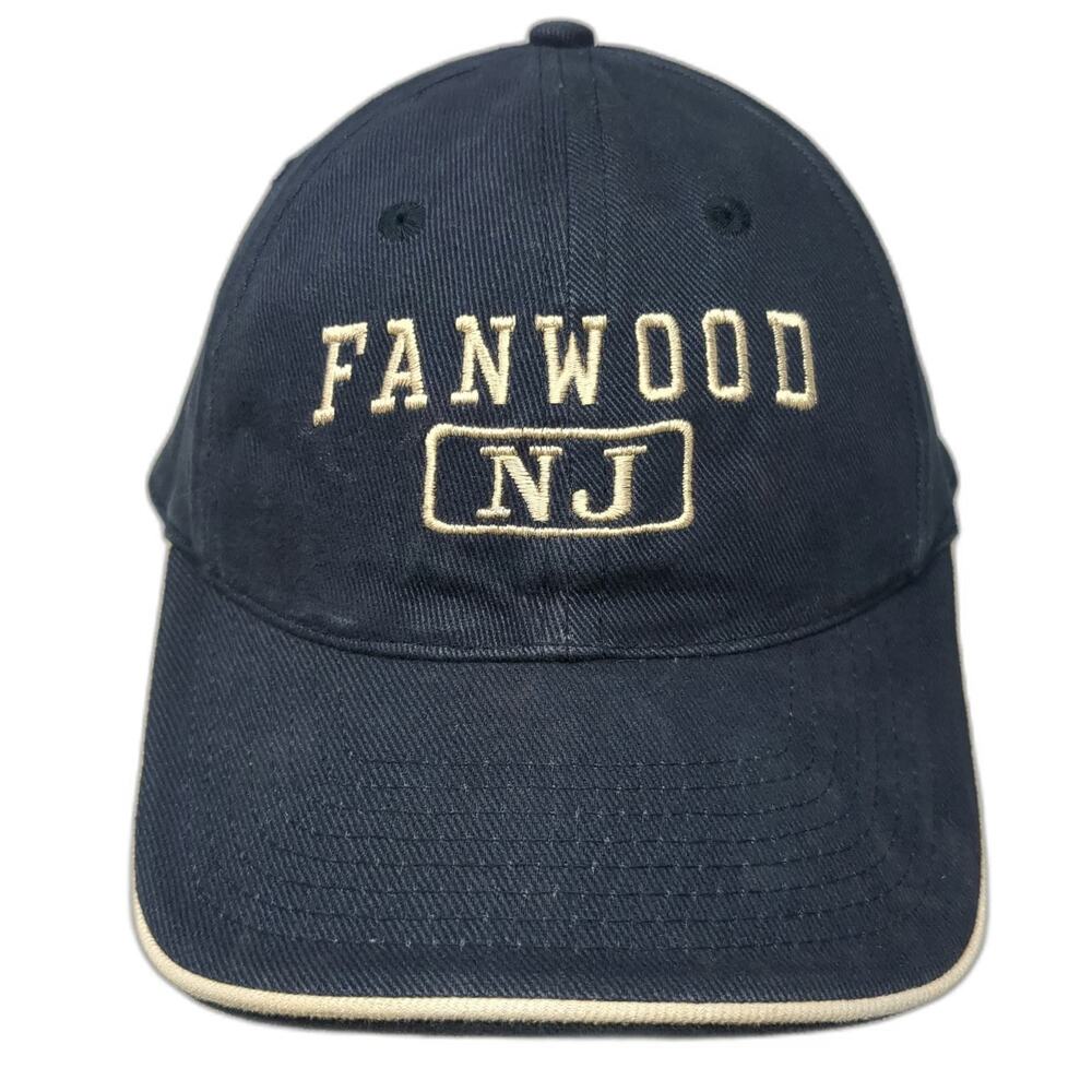 KP Fanwood NJ New Jersey Blue Baseball Cap Hat One Size Strapback Sandwich Brim